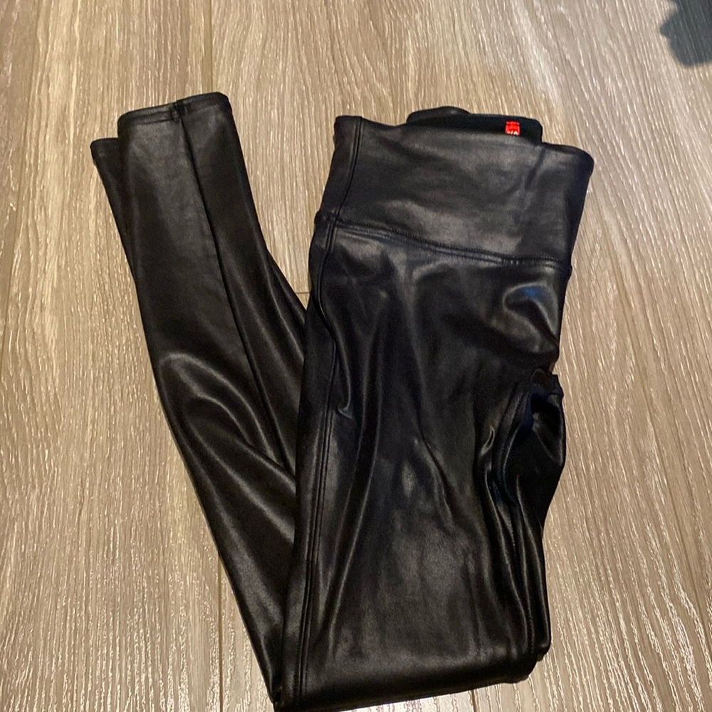 Spanx faux leather leggings!